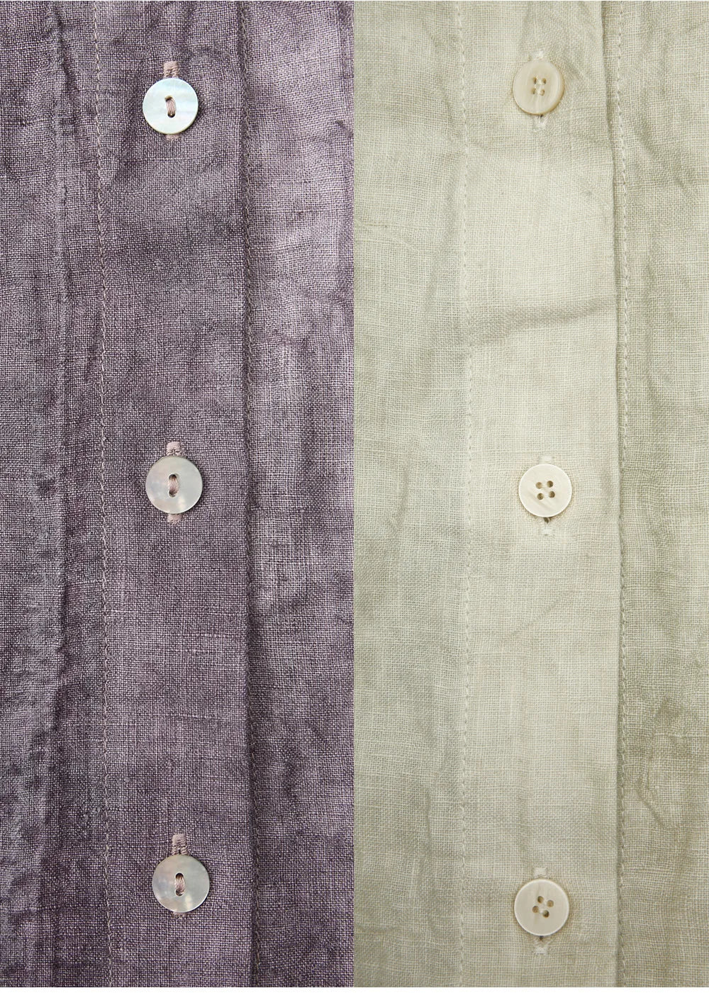 Anna-Berg | Pleated Button-Up Linen Shirt