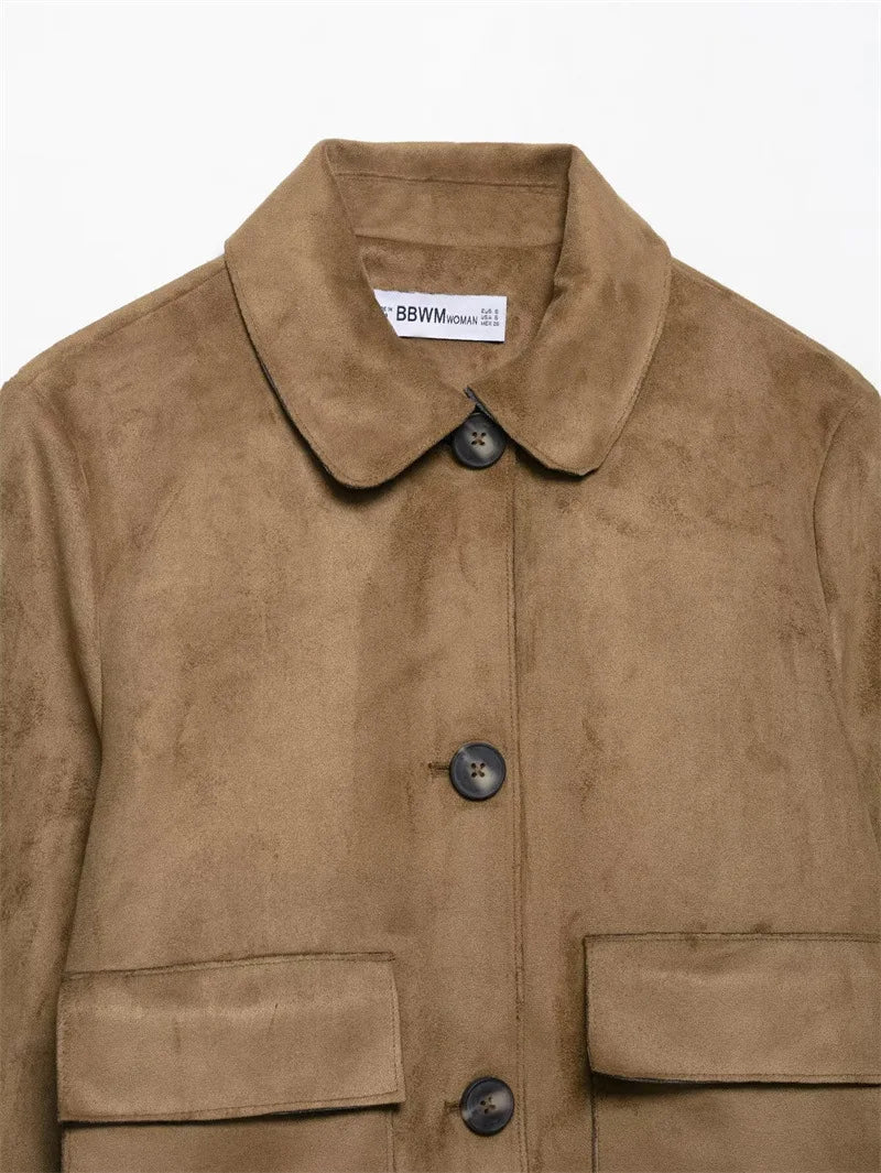 Anna-Berg | Cropped Jacket, Suede