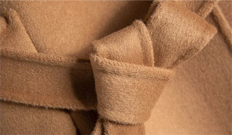 Anna-Berg | Coat, Camel Hair, Long, Pointed