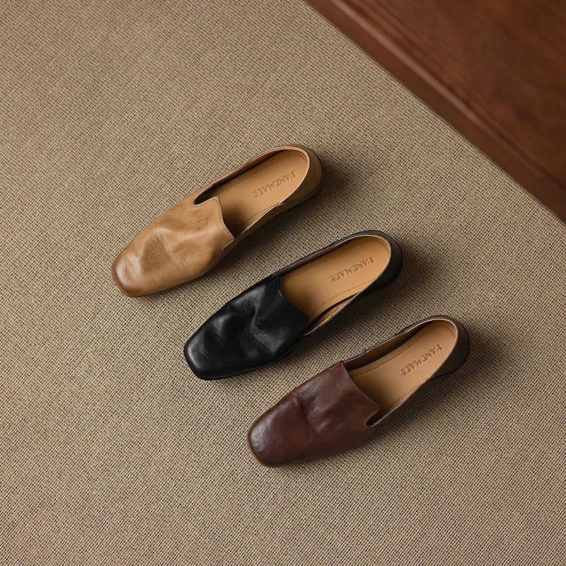 Anna-Berg | Black Leather Loafers