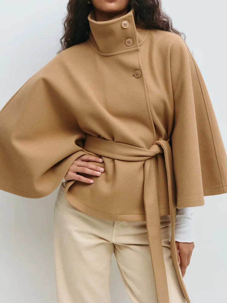 Anna-Berg | Cape Coat, Wool-Blend