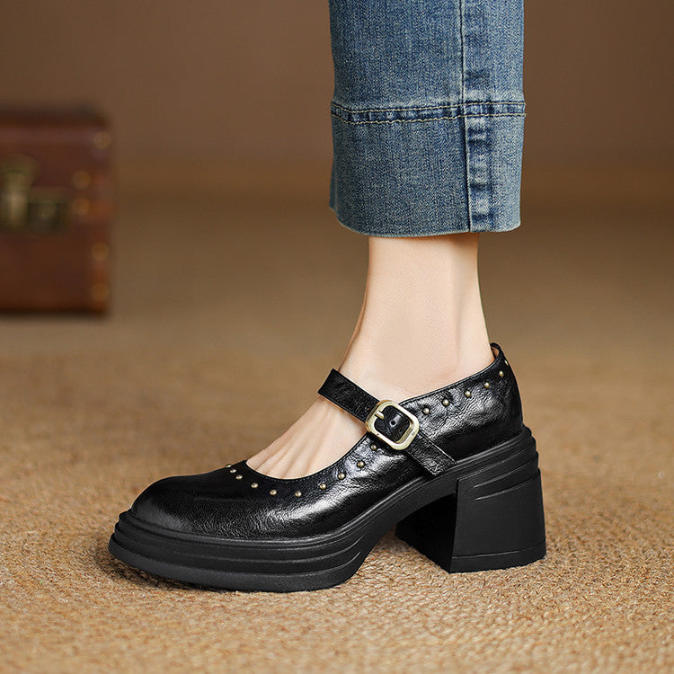 Anna-Berg | Genuine Leather Heels
