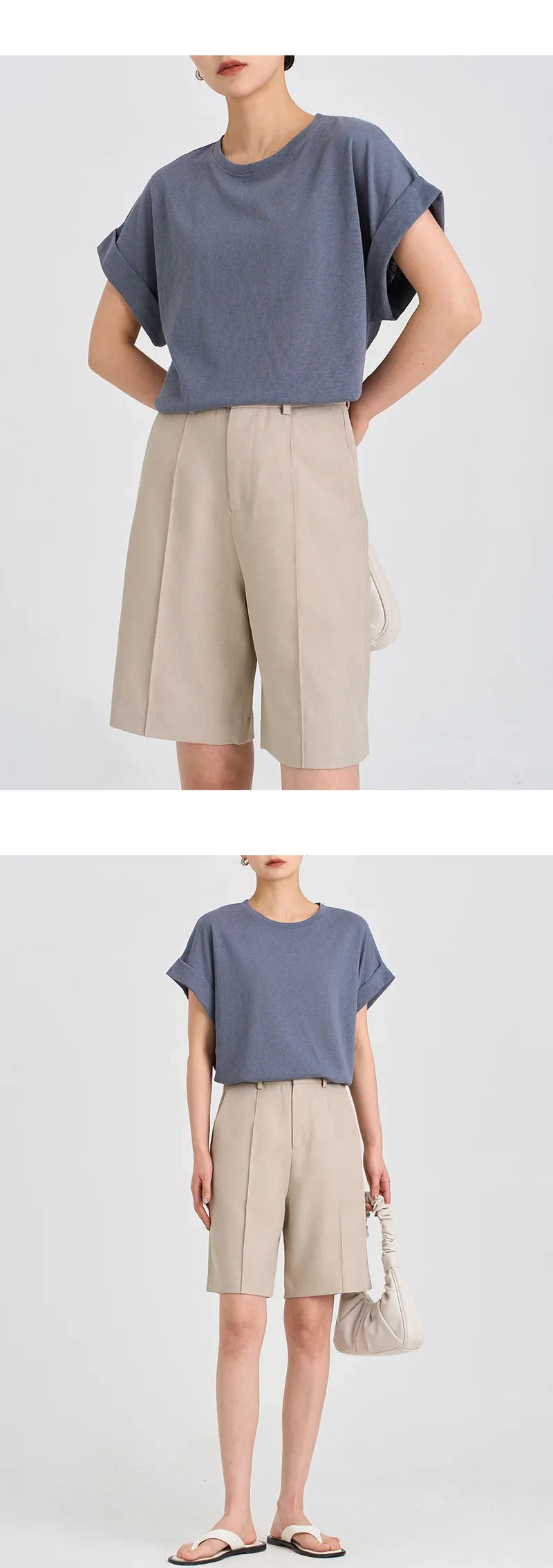 Anna-Berg | Rolled-Cuff Oversized Cotton Jersey Tee