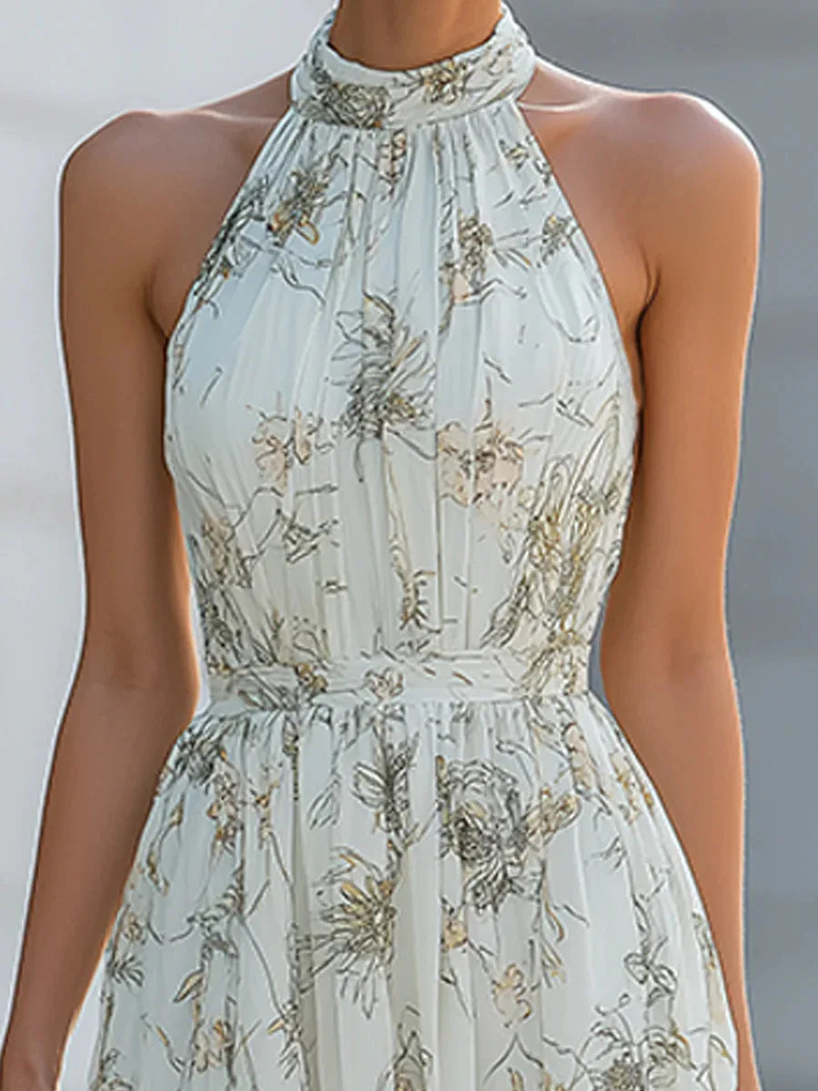 Anna-Berg | Flowy Halter Dress