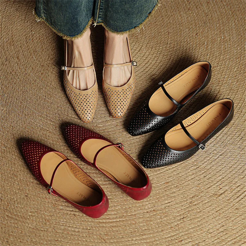 Anna-Berg | Genuine Leather Flats