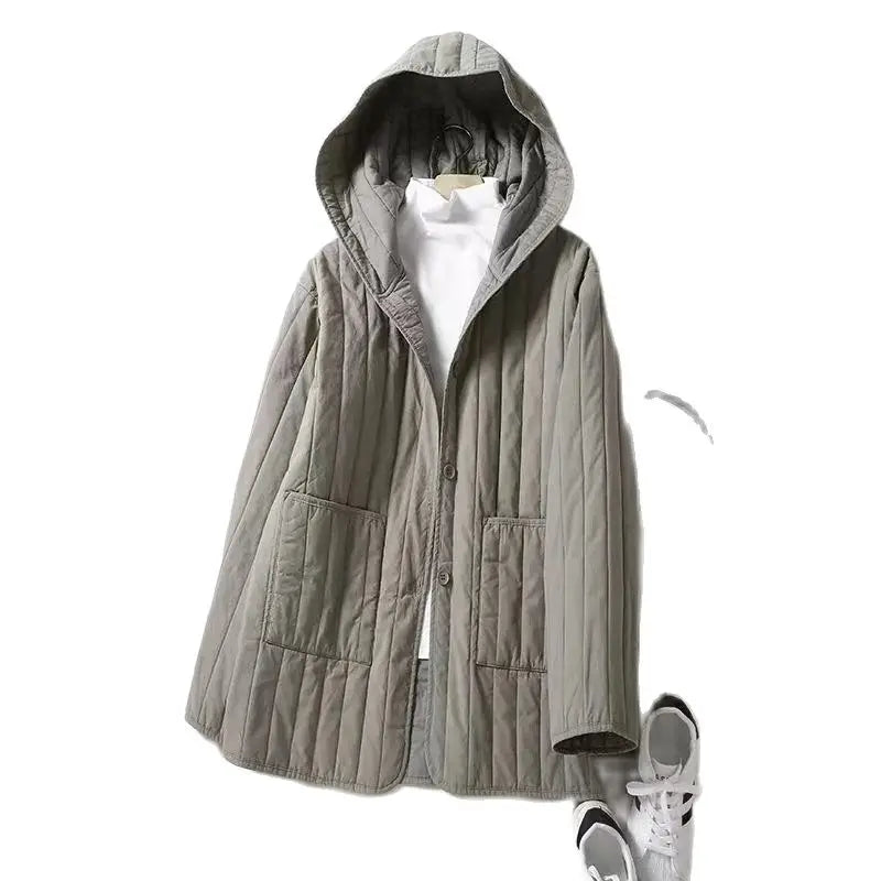 Anna-Berg | Quilted Hooded Coat