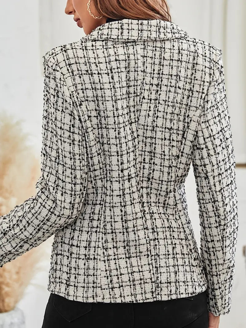 Anna-Berg | Double-breasted blazer, checked pattern