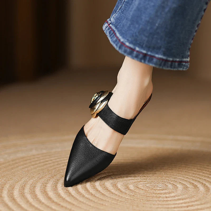 Anna-Berg | Garnet Leather Heels