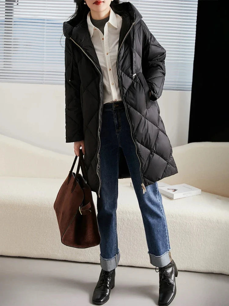Anna-Berg | Quilted Hooded Down Coat