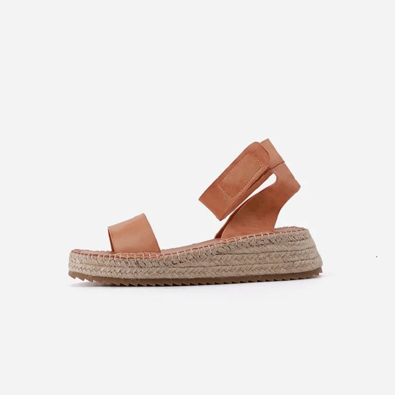 Anna-Berg | Black Ankle-Strap Leather Sandals