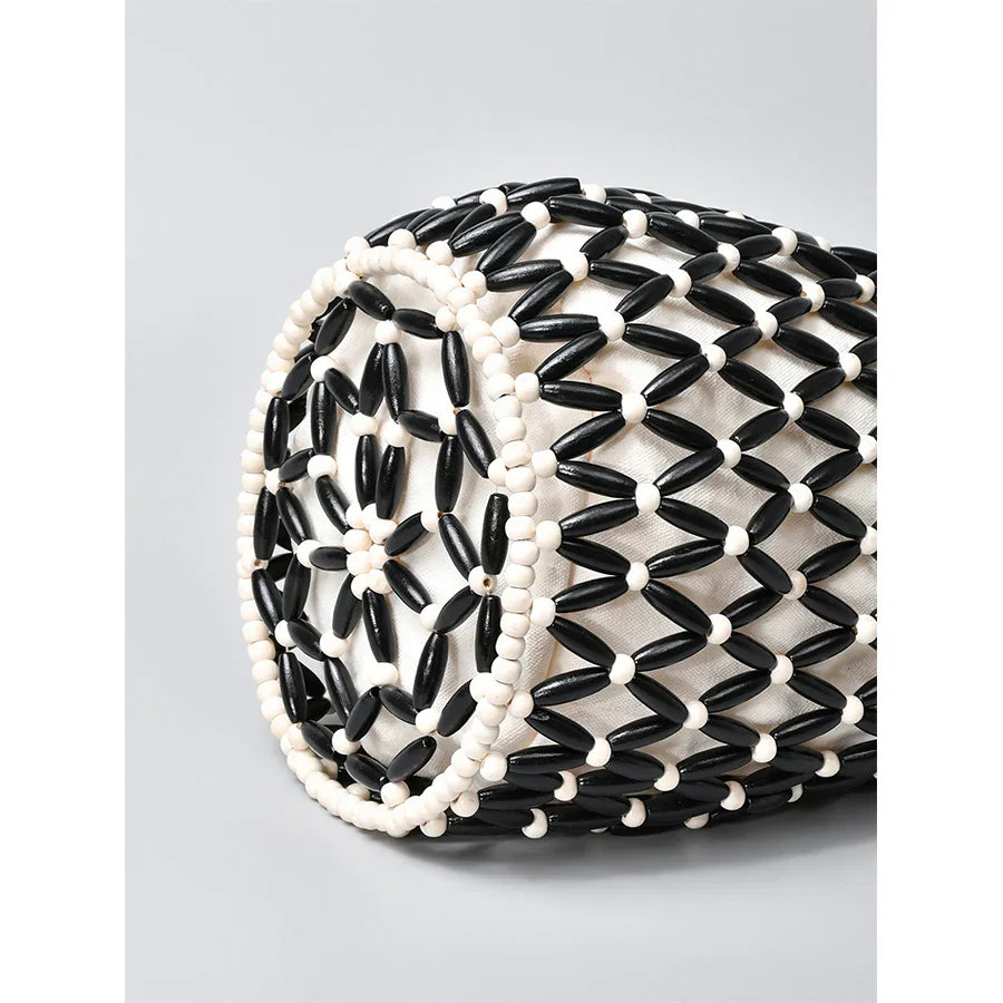 Anna-Berg | Natural Netted Cotton Beach Bag