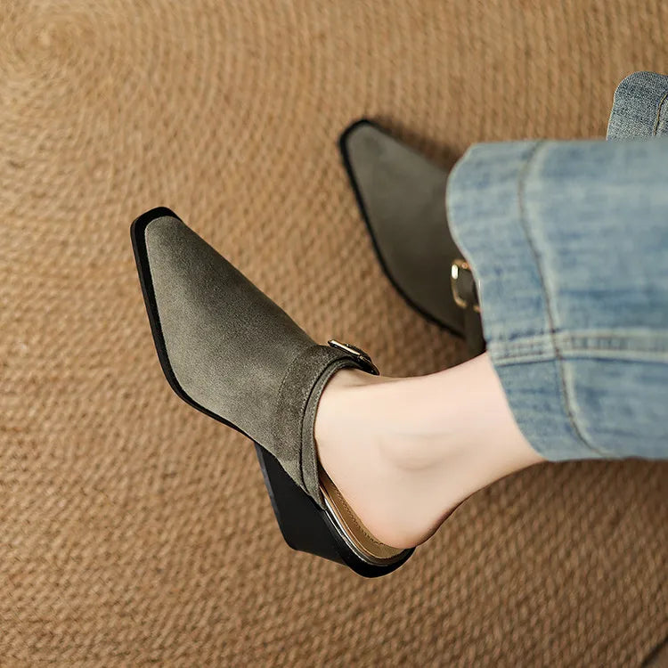 Anna-Berg | Suede Mules