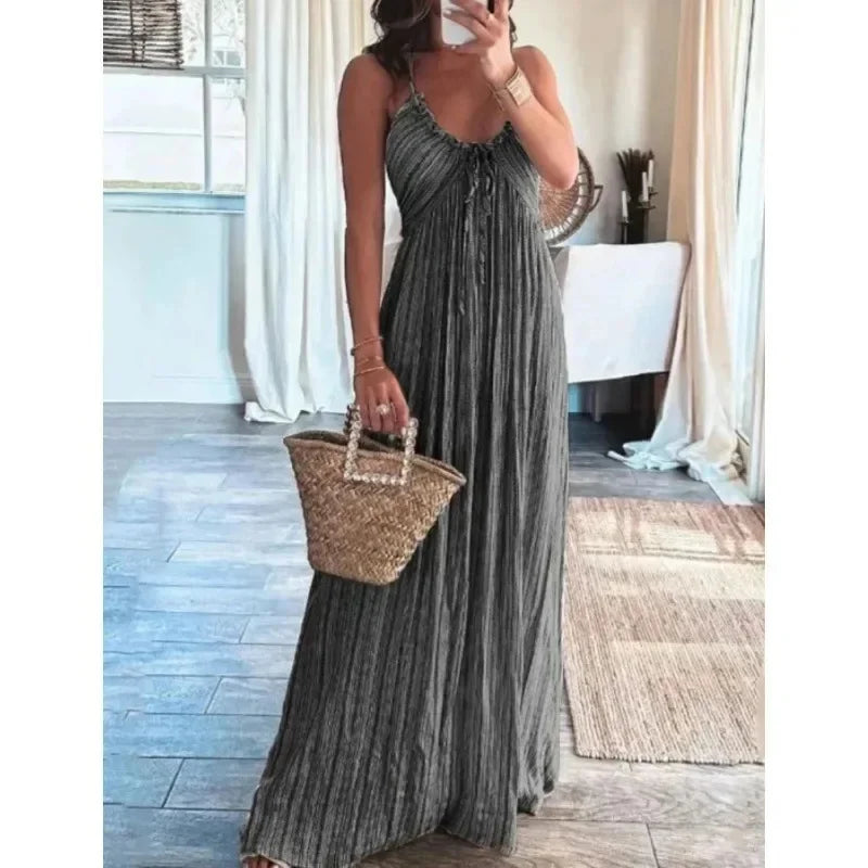 Anna-Berg | Long Sleeveless Dress