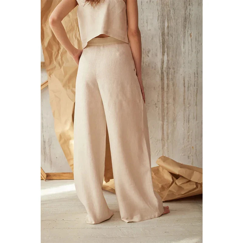 Anna-Berg | Wide-Leg Cotton Pant