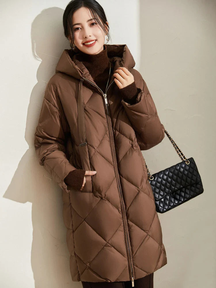 Anna-Berg | Quilted Hooded Down Coat