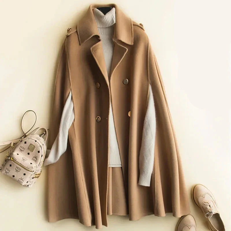 Anna-Berg | Wool Cape Coat
