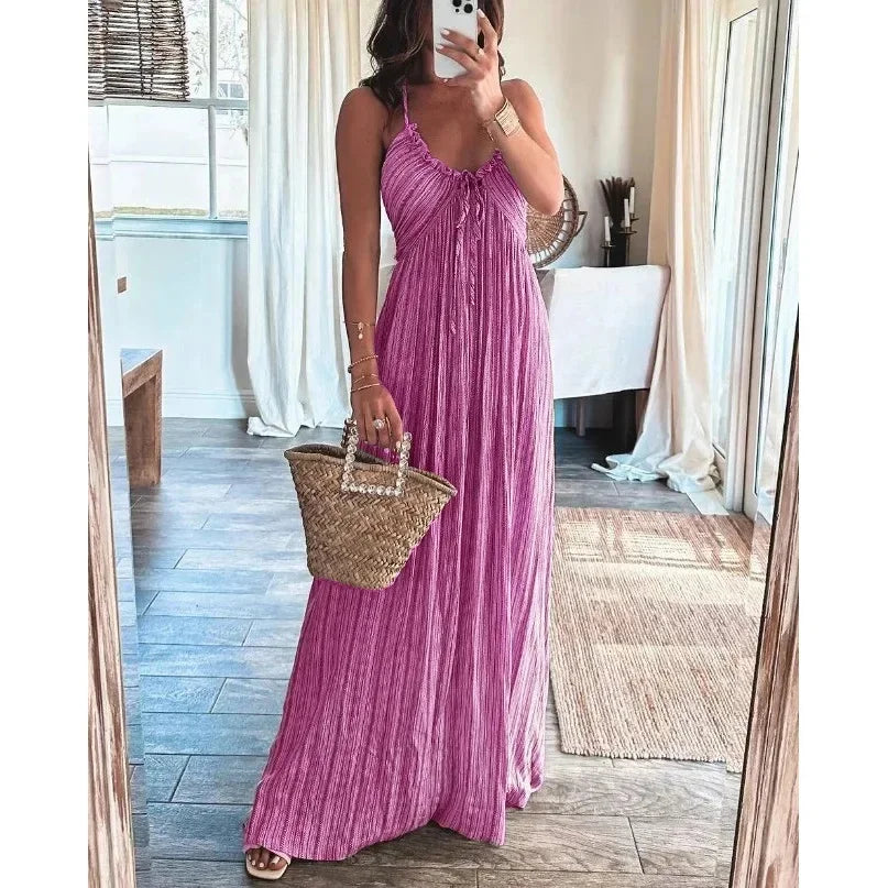 Anna-Berg | Long Sleeveless Dress