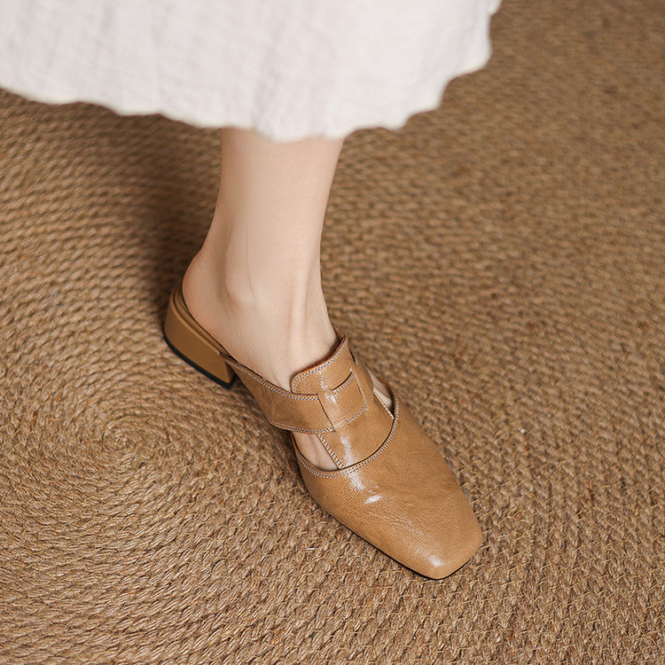 Anna-Berg | Genuine Leather Mules