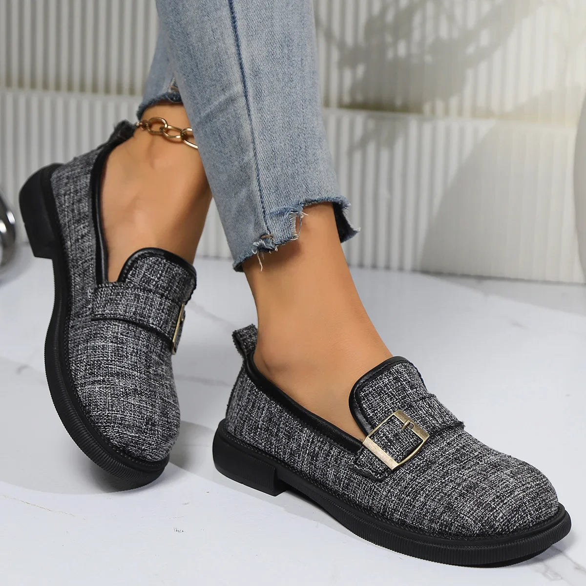 Anna-Berg | Canvas Slip-On Shoes