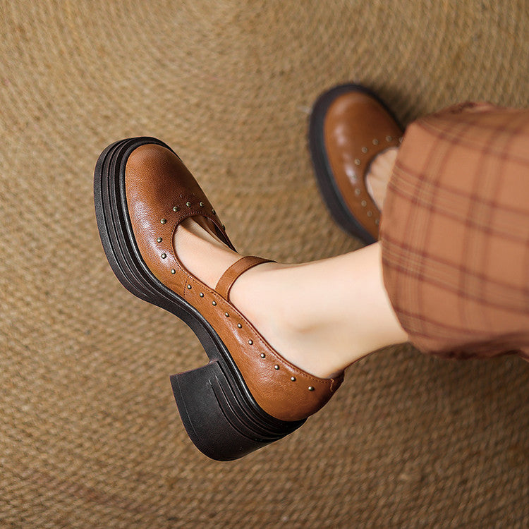Anna-Berg | Genuine Leather Heels