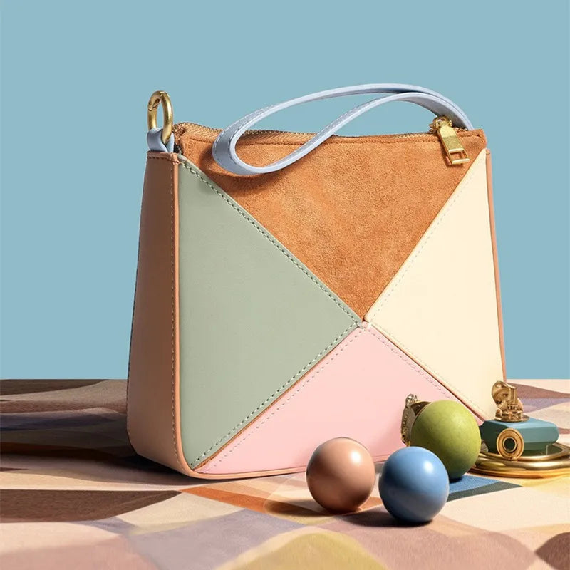 Anna-Berg | Handbag, Women, Leather, Structured, Black, Elegant