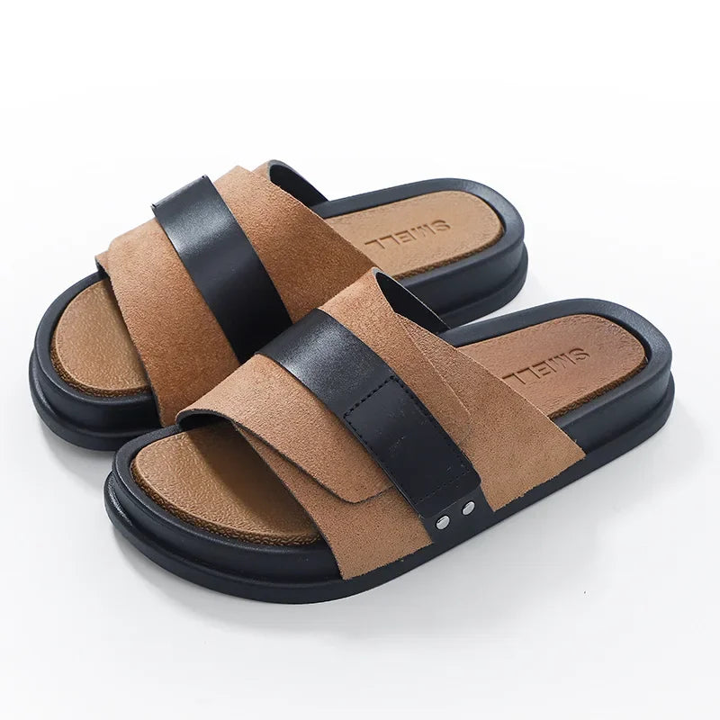Anna-Berg | Refined Cushioned Slides in a Flattering Cut