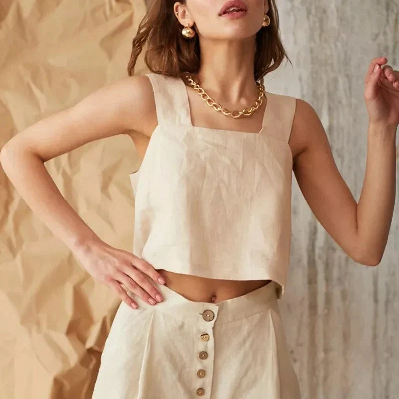 Anna-Berg | Wide-Leg Cotton Pant