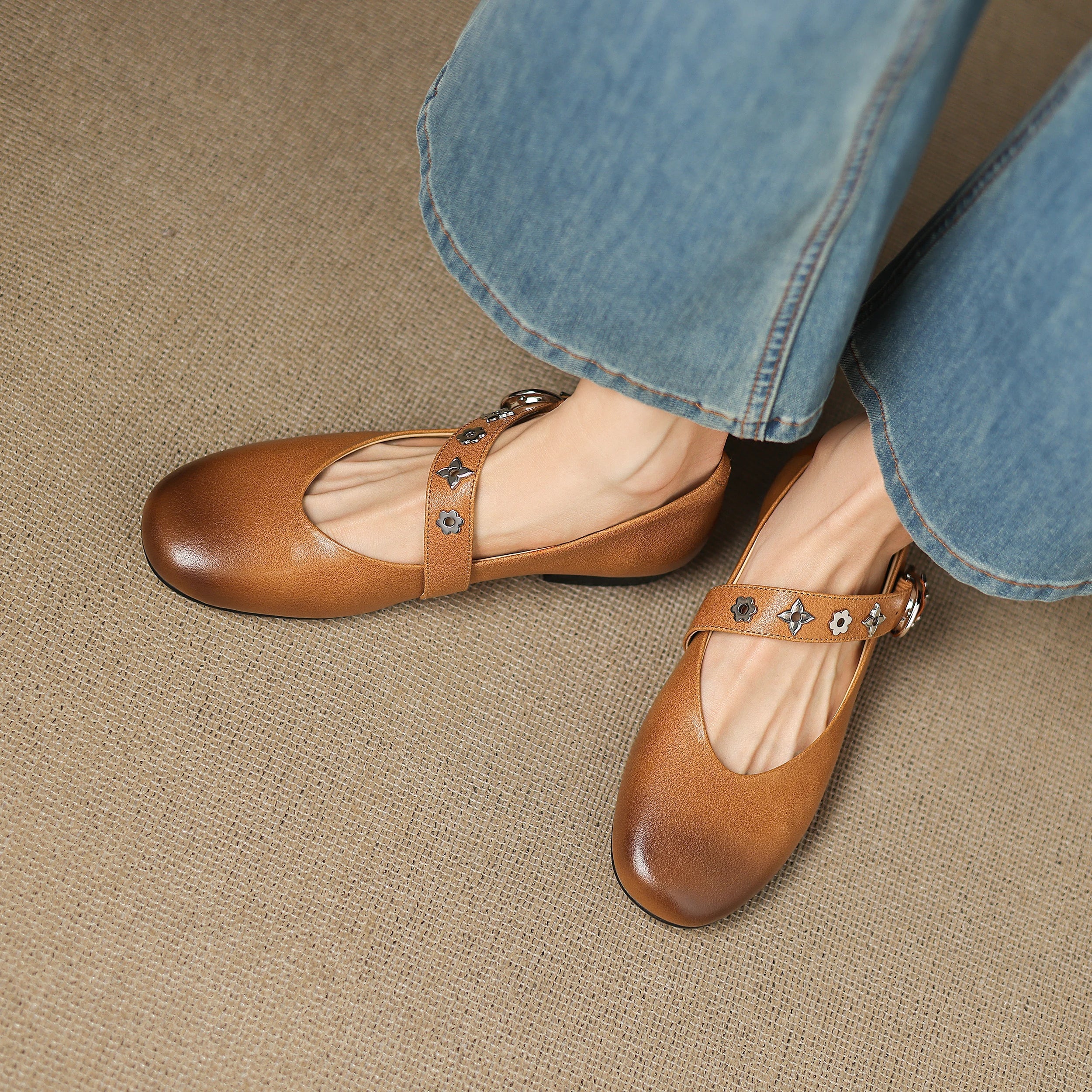 Anna-Berg | Genuine Leather Flats