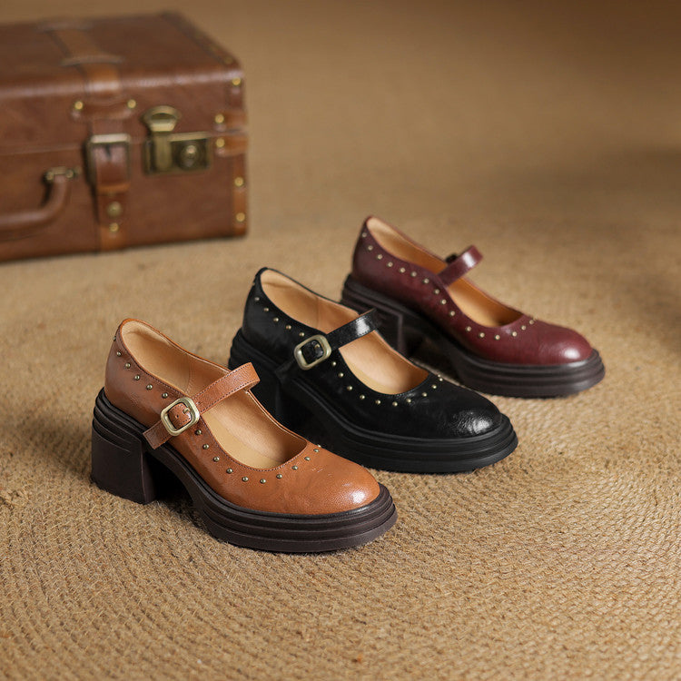 Anna-Berg | Genuine Leather Heels