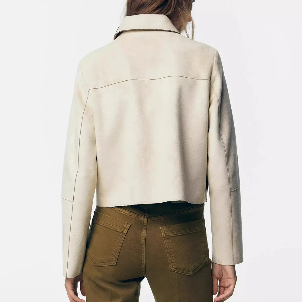 Anna-Berg | Cropped Jacket, Suede