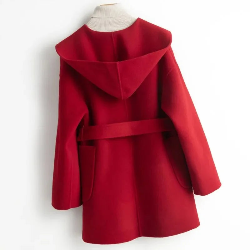 Anna-Berg | Coat, Camel Hair, Long, Pointed