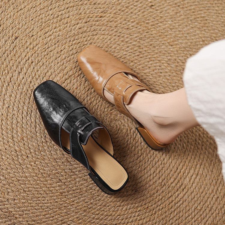 Anna-Berg | Genuine Leather Mules
