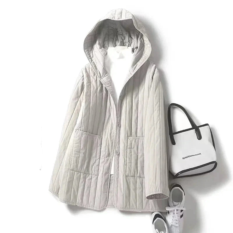 Anna-Berg | Quilted Hooded Coat