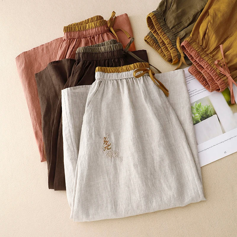 Anna-Berg | High-Waist Linen Skirt