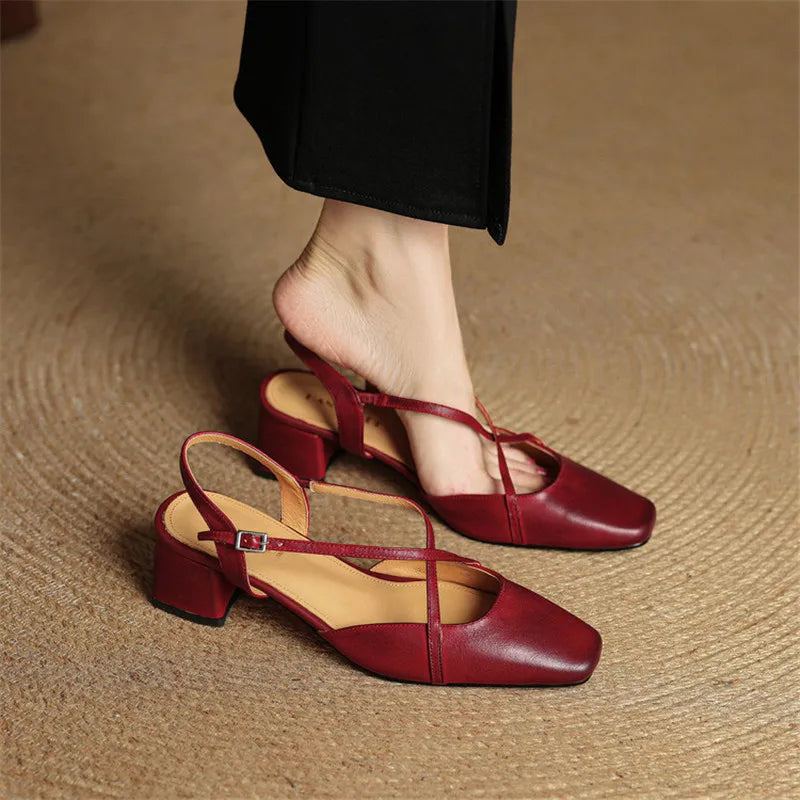 Anna-Berg | Genuine Leather Heels
