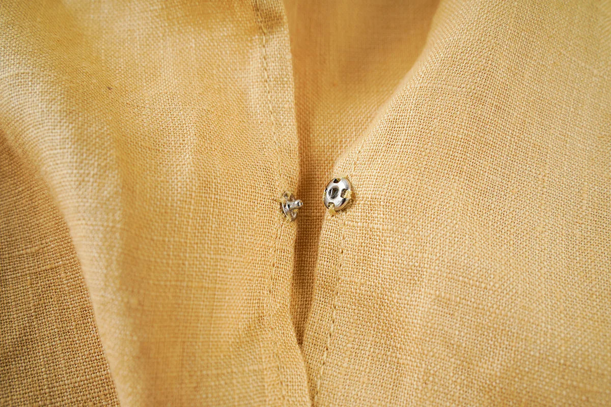 Anna-Berg | Natural Draped Linen Vest