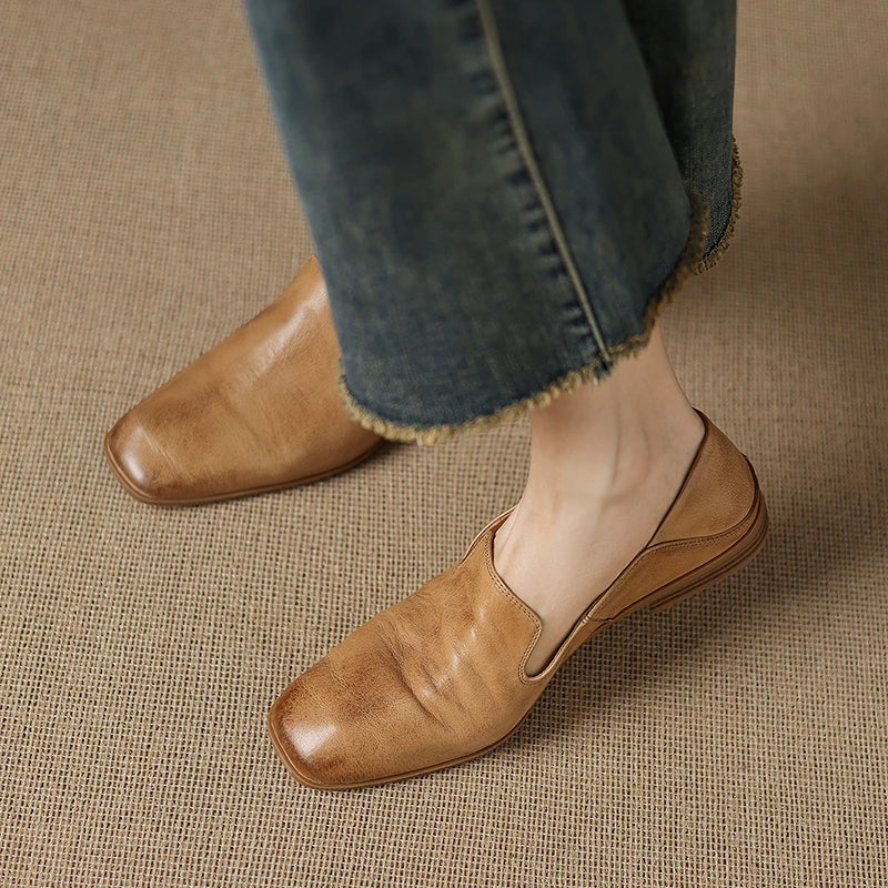 Anna-Berg | Black Leather Loafers