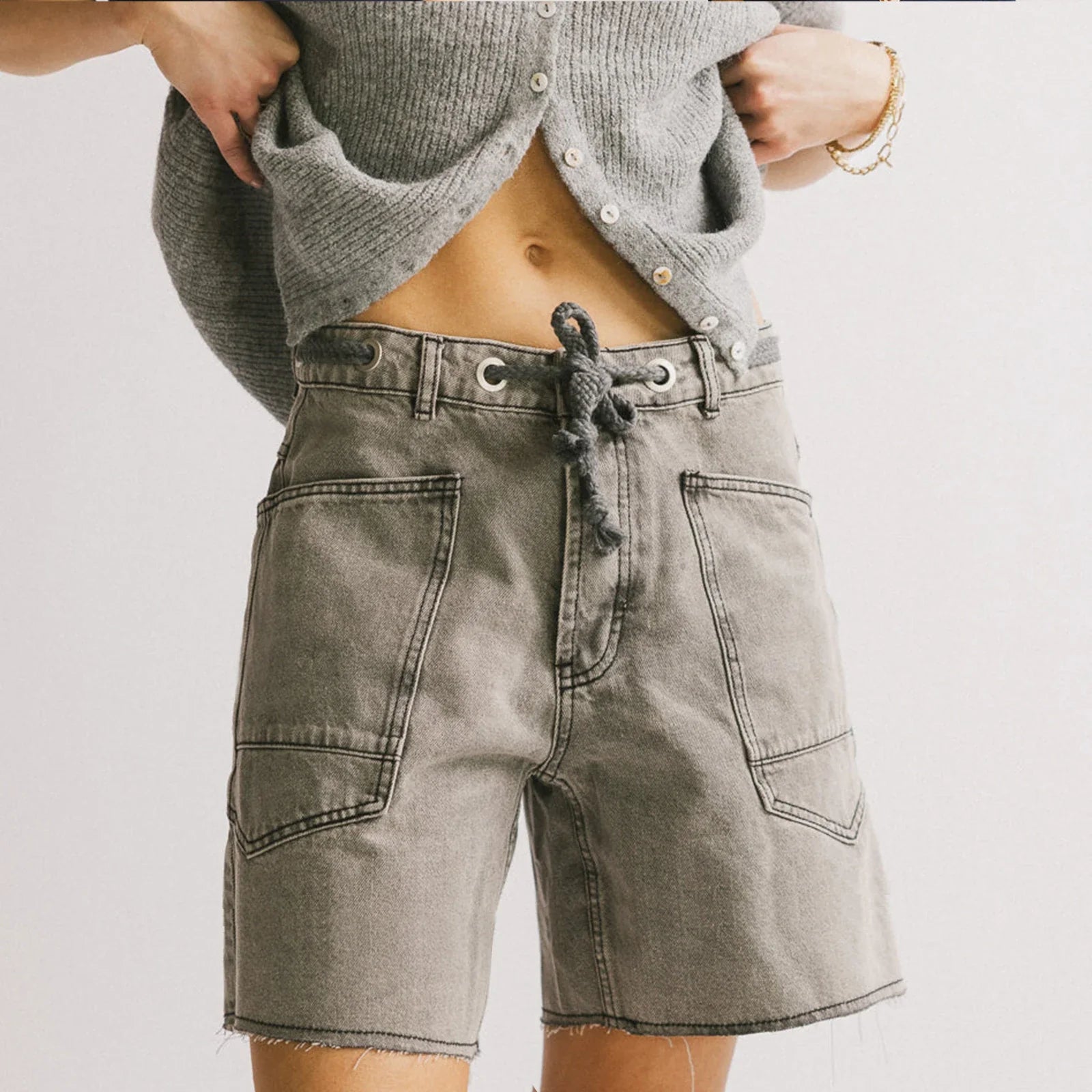 Anna-Berg | Denim Shorts, Cotton