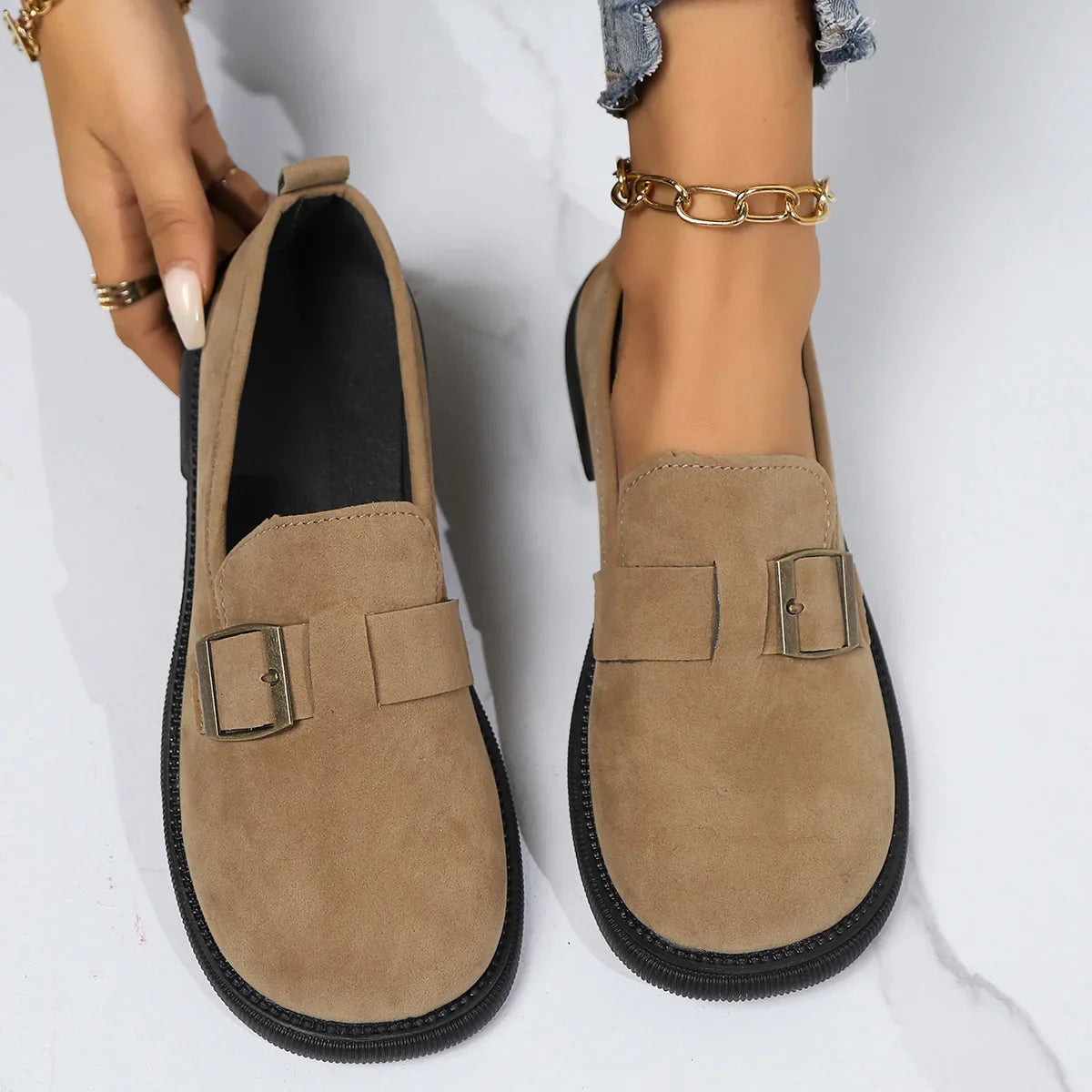 Anna-Berg | Canvas Slip-On Shoes