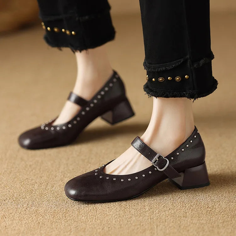 Anna-Berg | Genuine Leather Heels
