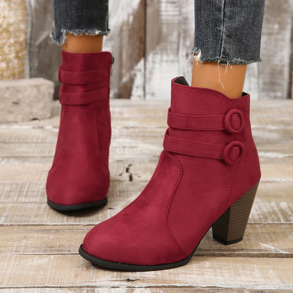 Anna-Berg | Leather Ankle Boots