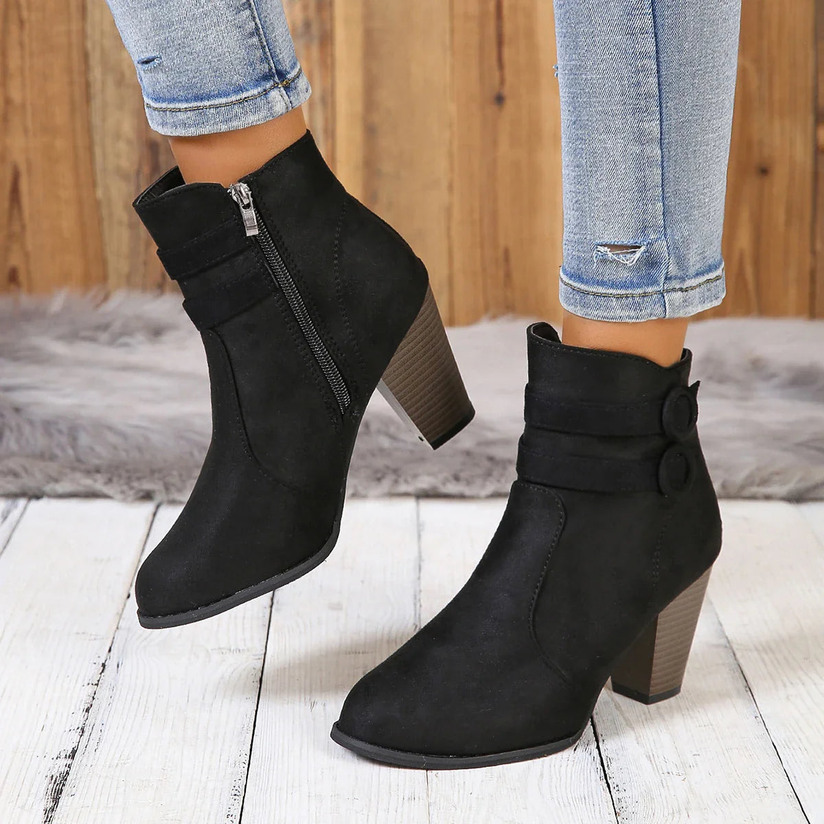 Anna-Berg | Leather Ankle Boots