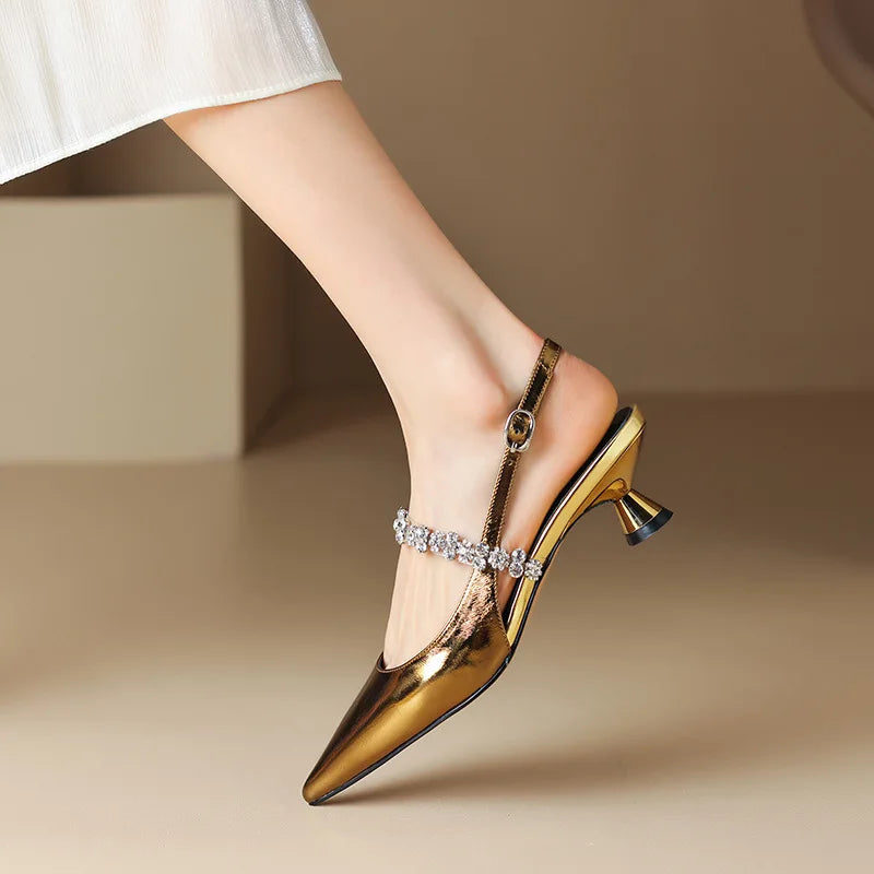 Anna-Berg | Kitten Heels, Elegant, Leather