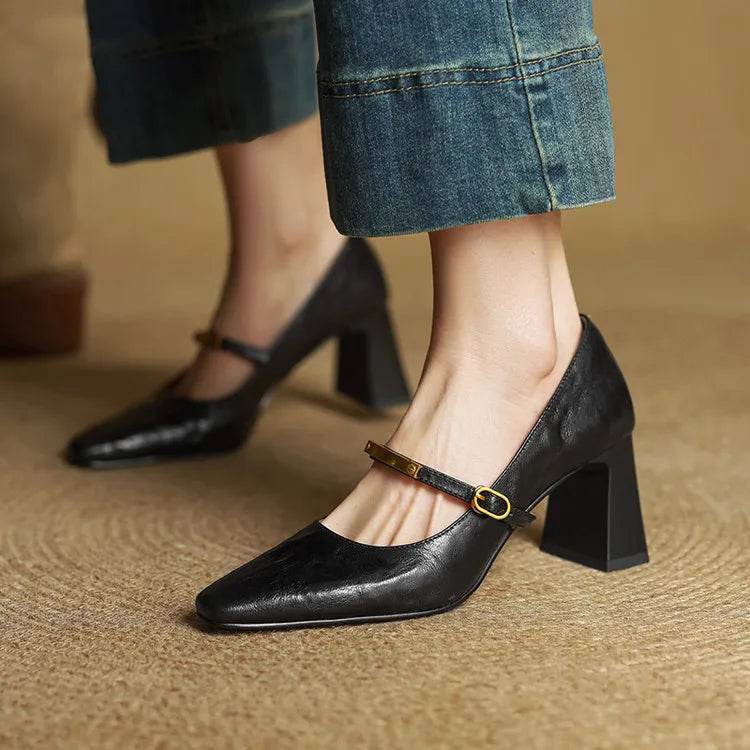 Anna-Berg | Genuine Leather Heels