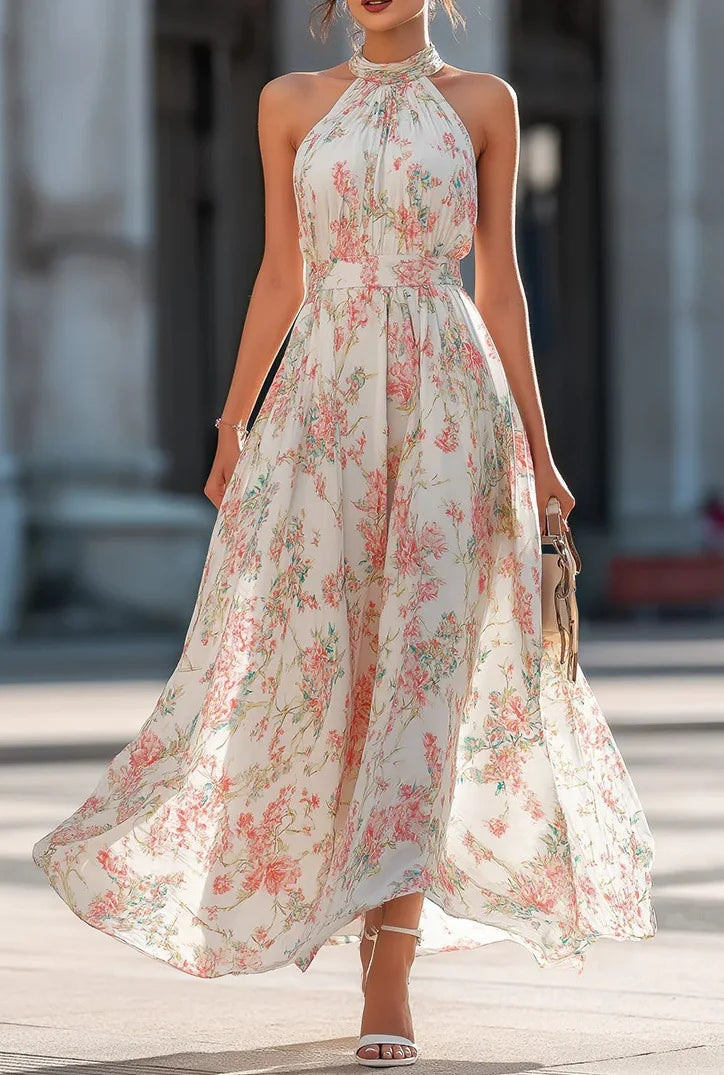Anna-Berg | Flowy Halter Dress