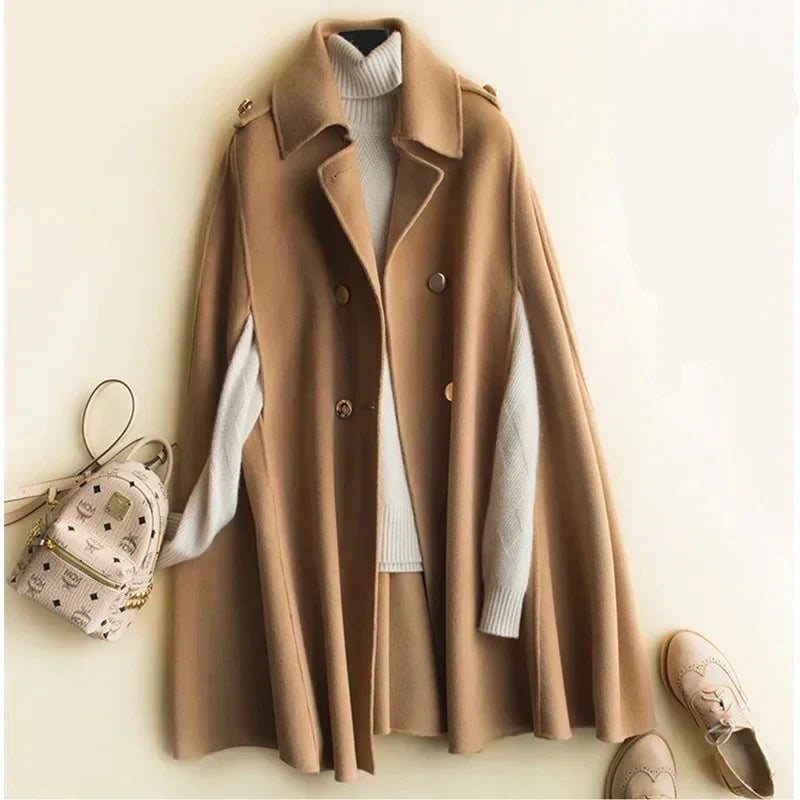 Anna-Berg | Wool Cape Coat