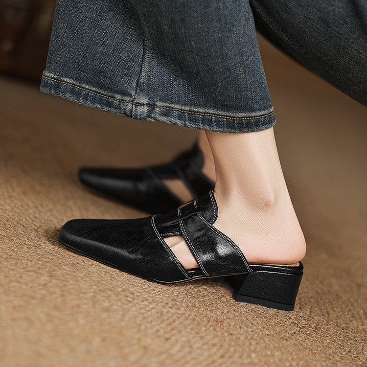 Anna-Berg | Genuine Leather Mules