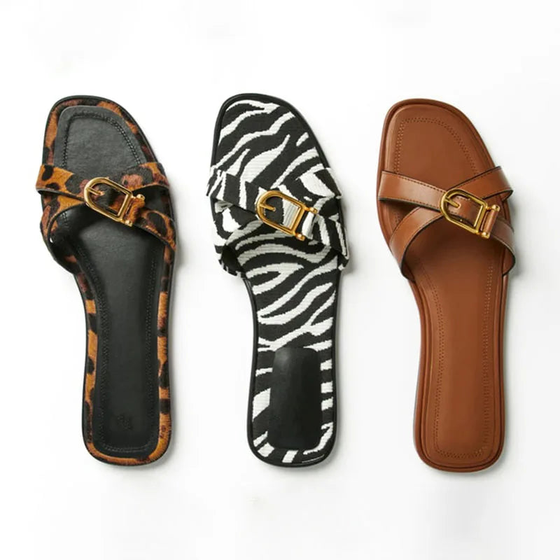 Anna-Berg | Slide Sandal, Italian Leather