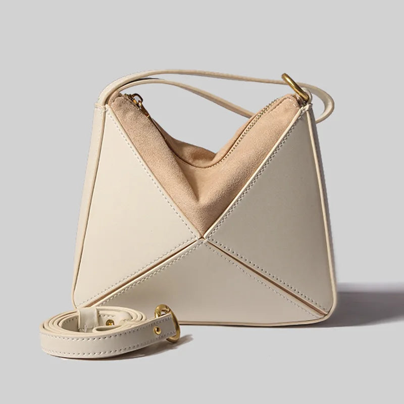 Anna-Berg | Handbag, Women, Leather, Structured, Black, Elegant