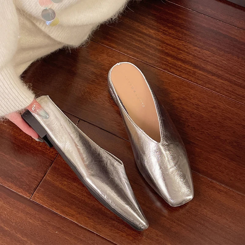 Anna-Berg | Mules with Minimalist Design
